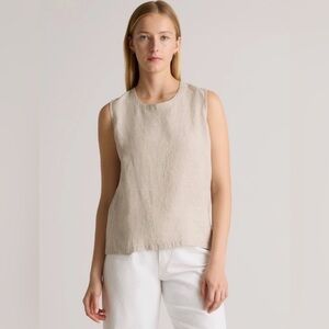 Quince European Linen Tank Top in Flax Size Small